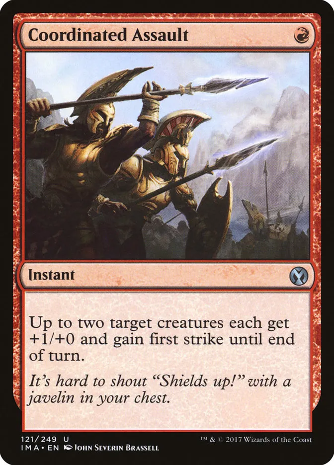 2017 Iconic Masters Coordinated Assault uncommon #121 unlisted card image
