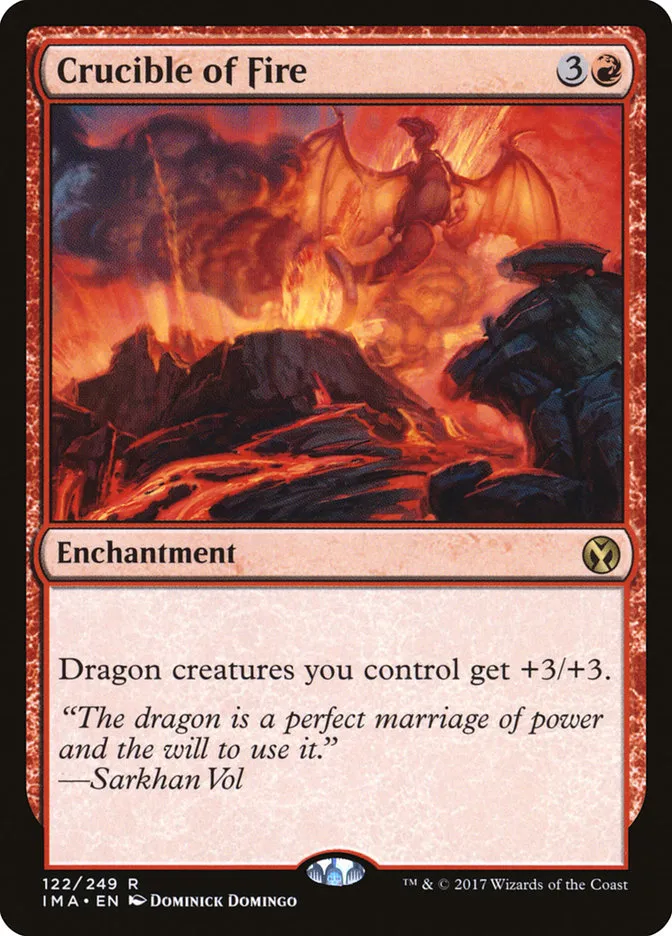 2017 Iconic Masters Crucible of Fire rare #122 unlisted card image