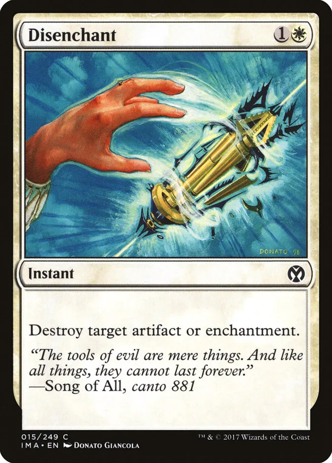 2017 Iconic Masters Disenchant common #15 unlisted card image