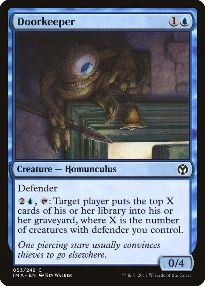 2017 Iconic Masters Doorkeeper common #53 unlisted card image