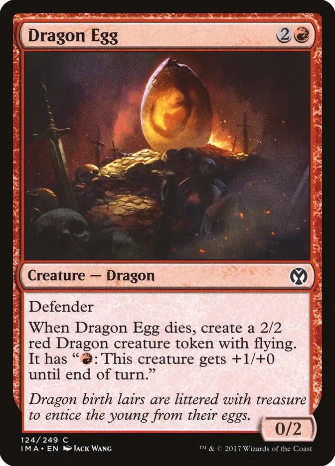 2017 Iconic Masters Dragon Egg common #124 unlisted card image