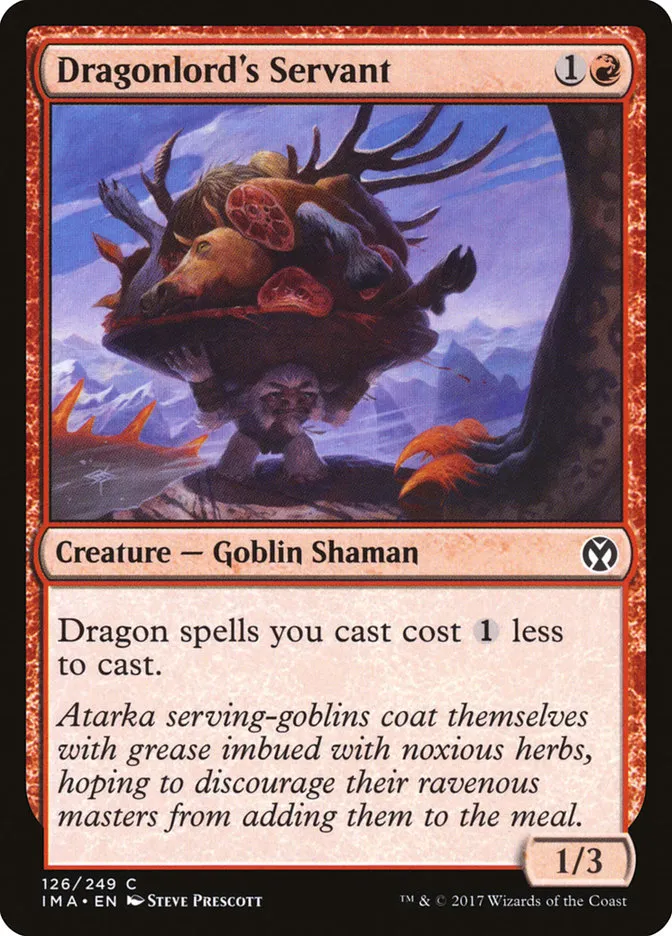 2017 Iconic Masters Dragonlord's Servant common #126 unlisted card image