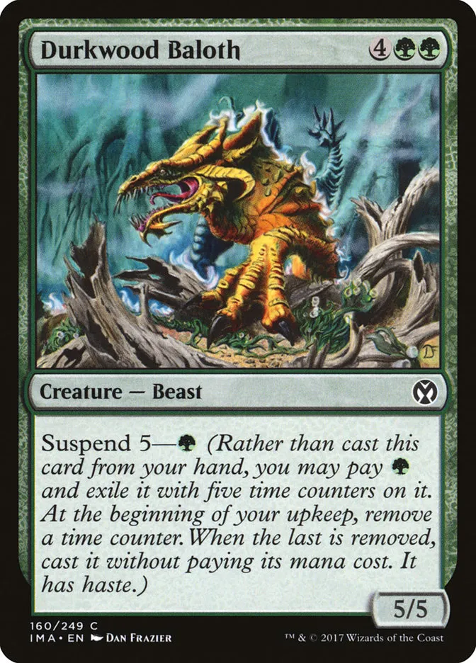 2017 Iconic Masters Durkwood Baloth common #160 unlisted card image