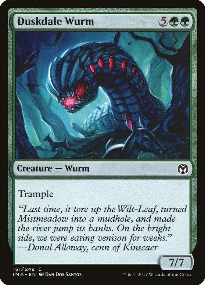 2017 Iconic Masters Duskdale Wurm common #161 unlisted card image