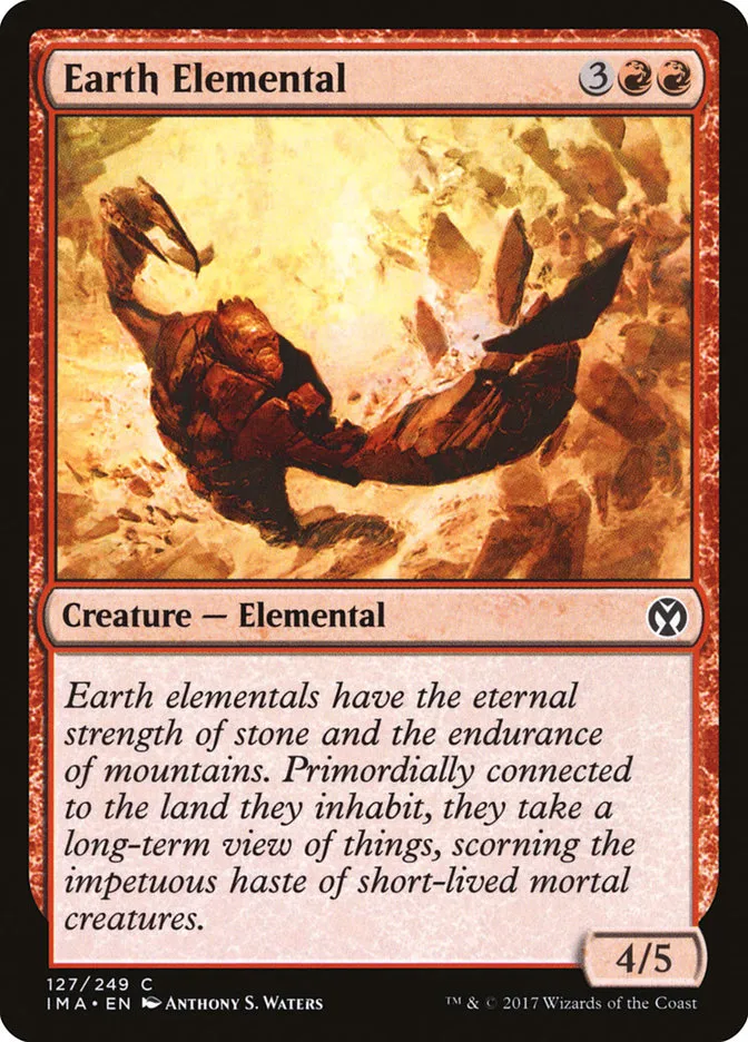 2017 Iconic Masters Earth Elemental common #127 unlisted card image