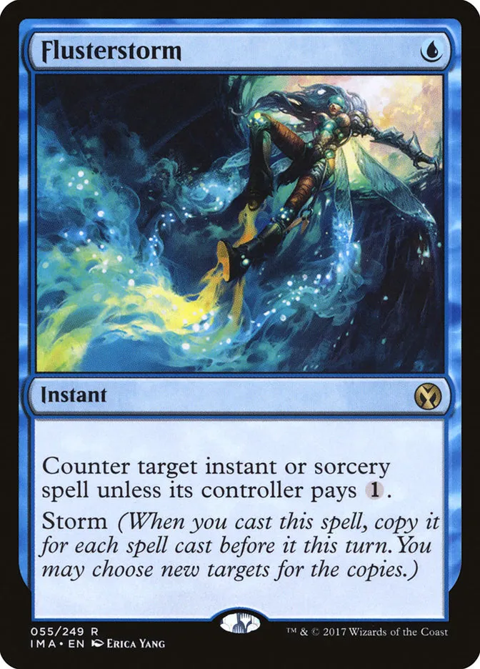 2017 Iconic Masters Flusterstorm rare #55 unlisted card image