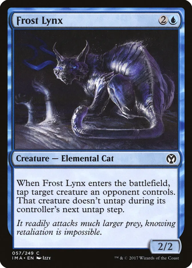 2017 Iconic Masters Frost Lynx common #57 unlisted card image