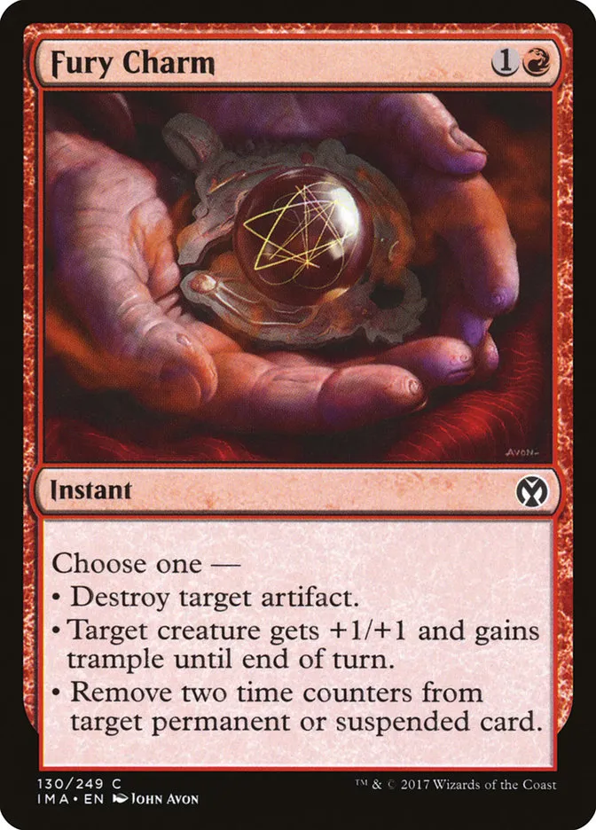 2017 Iconic Masters Fury Charm common #130 unlisted card image