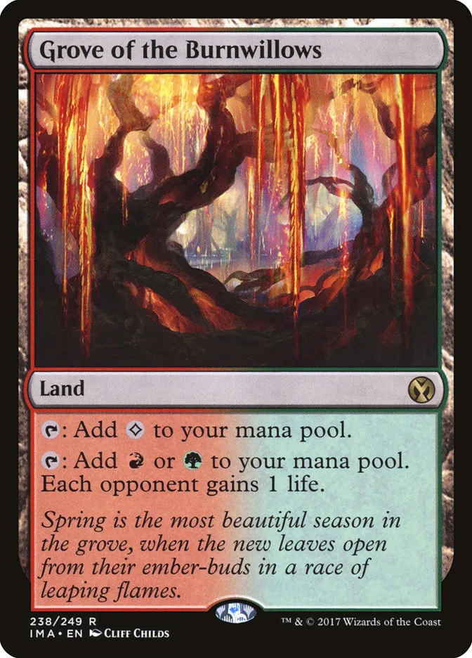2017 Iconic Masters Grove of the Burnwillows rare #238 unlisted card image
