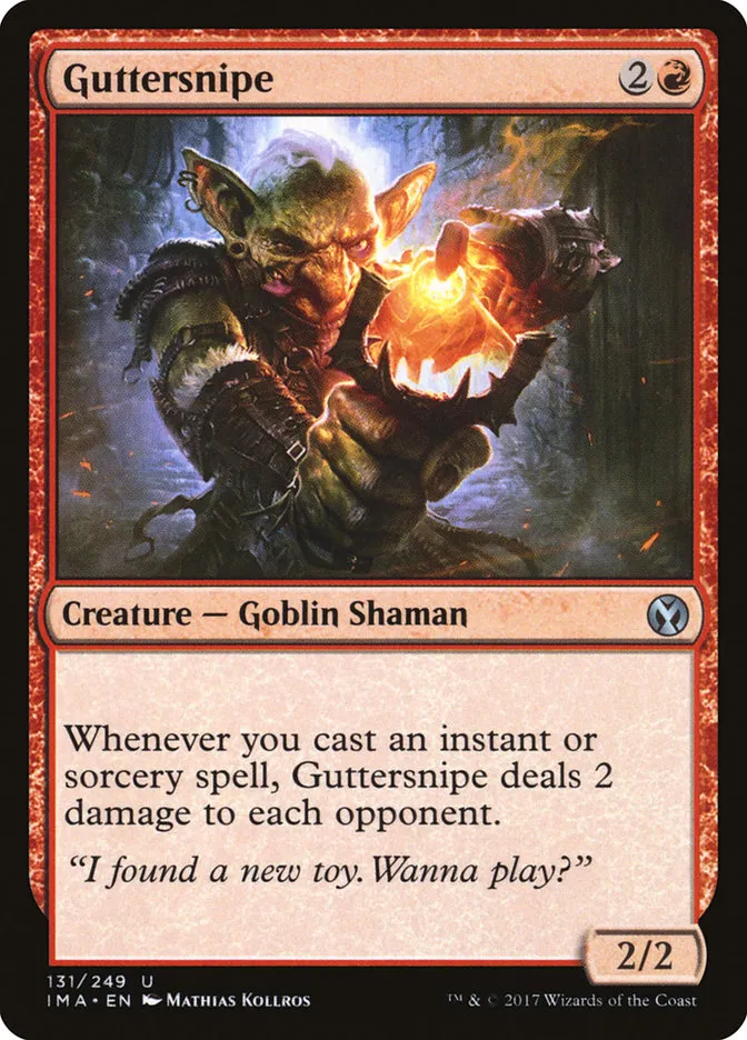 2017 Iconic Masters Guttersnipe uncommon #131 unlisted card image