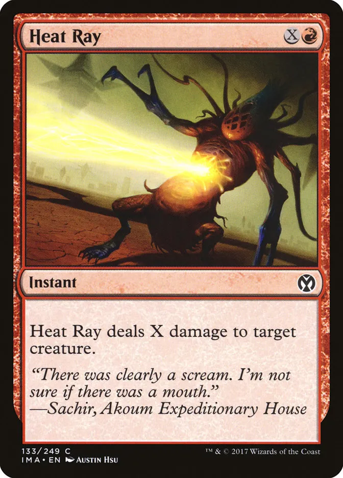 2017 Iconic Masters Heat Ray common #133 unlisted card image