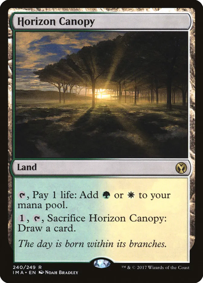 2017 Iconic Masters Horizon Canopy rare #240 unlisted card image