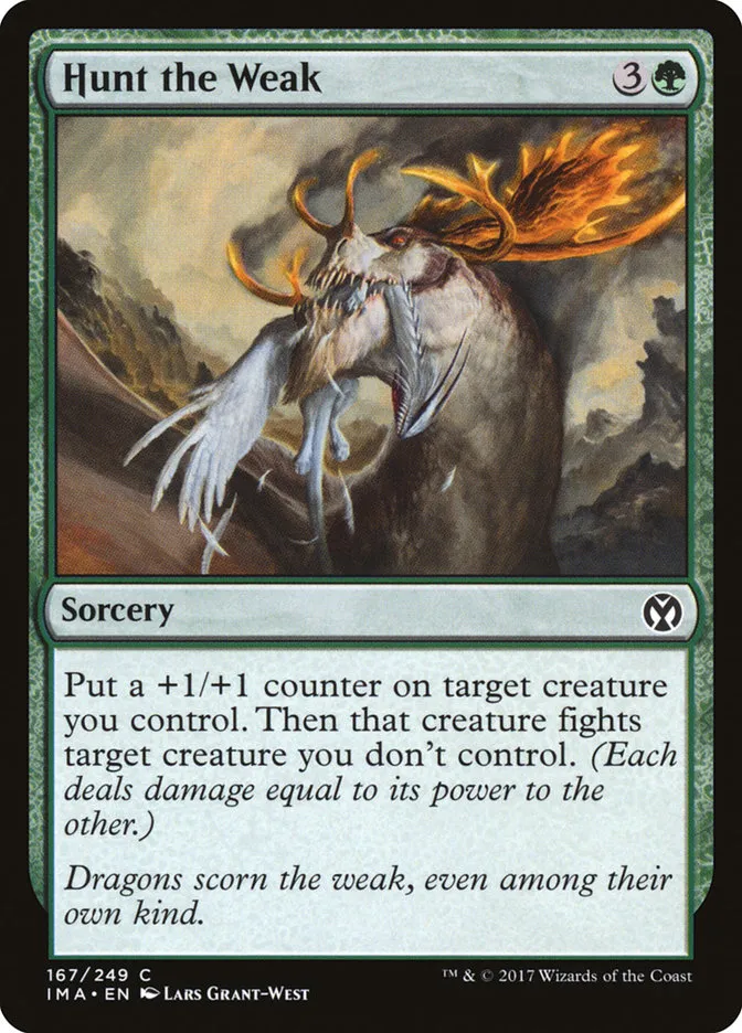 2017 Iconic Masters Hunt the Weak common #167 unlisted card image