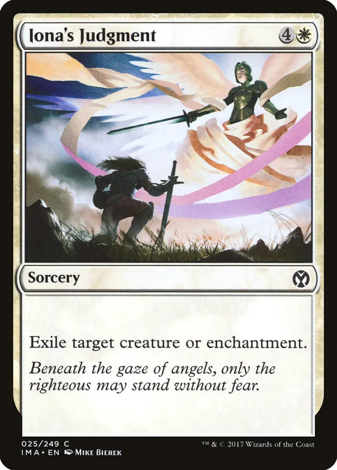 2017 Iconic Masters Iona's Judgment common #25 unlisted card image