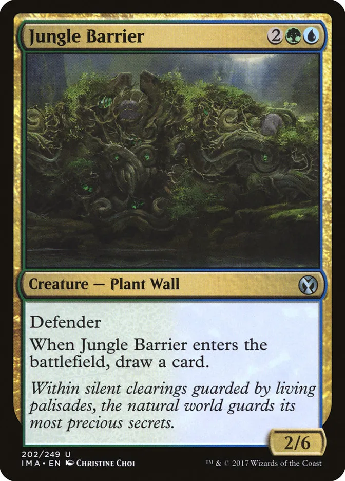 2017 Iconic Masters Jungle Barrier uncommon #202 unlisted card image