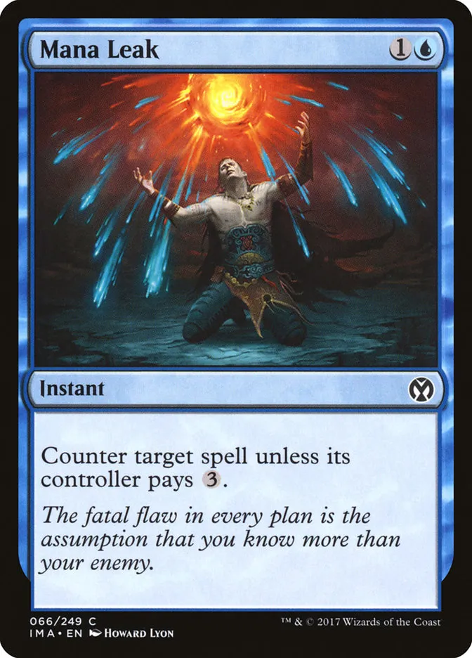 2017 Iconic Masters Mana Leak common #66 unlisted card image