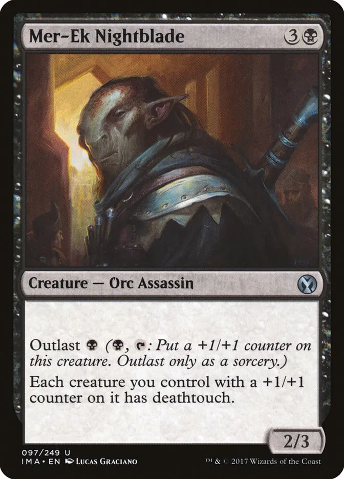 2017 Iconic Masters Mer-Ek Nightblade uncommon #97 unlisted card image