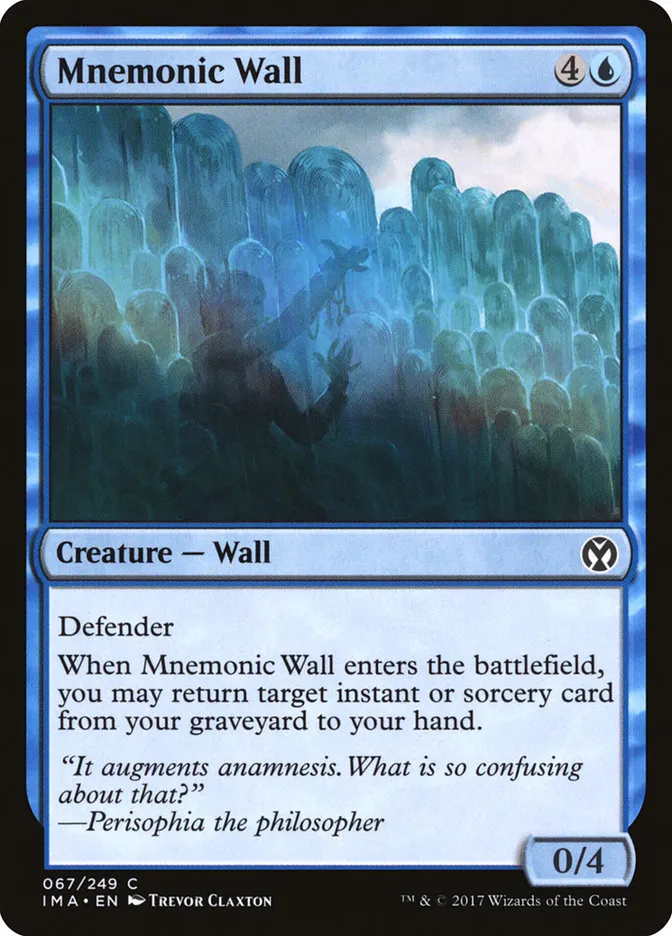 2017 Iconic Masters Mnemonic Wall common #67 unlisted card image