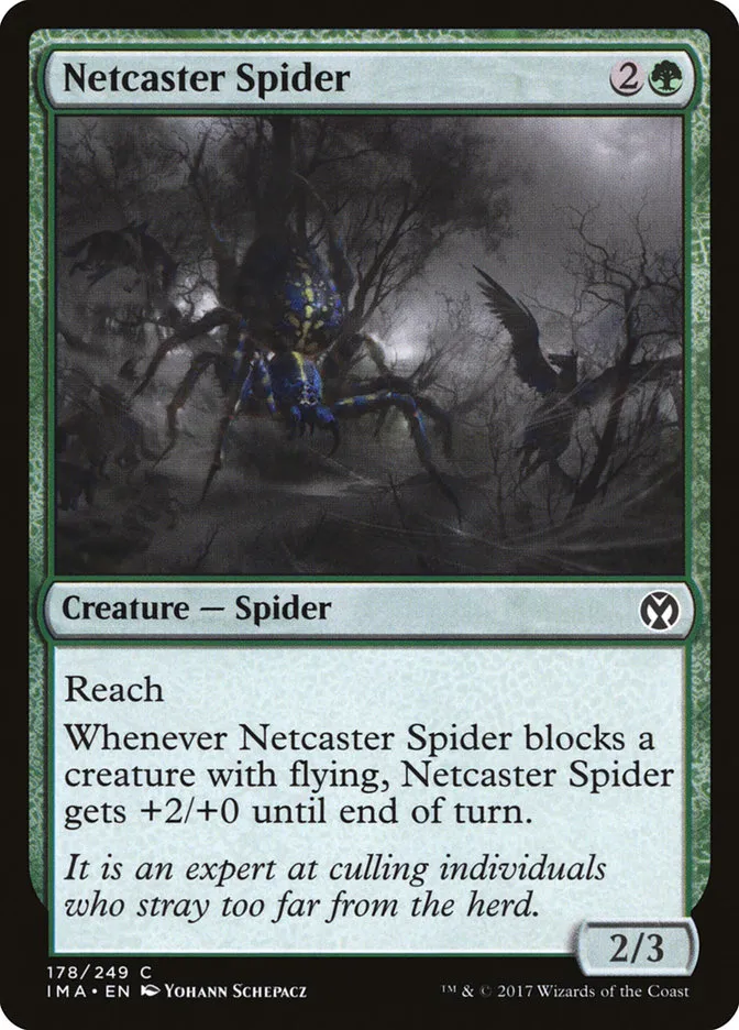2017 Iconic Masters Netcaster Spider common #178 unlisted card image