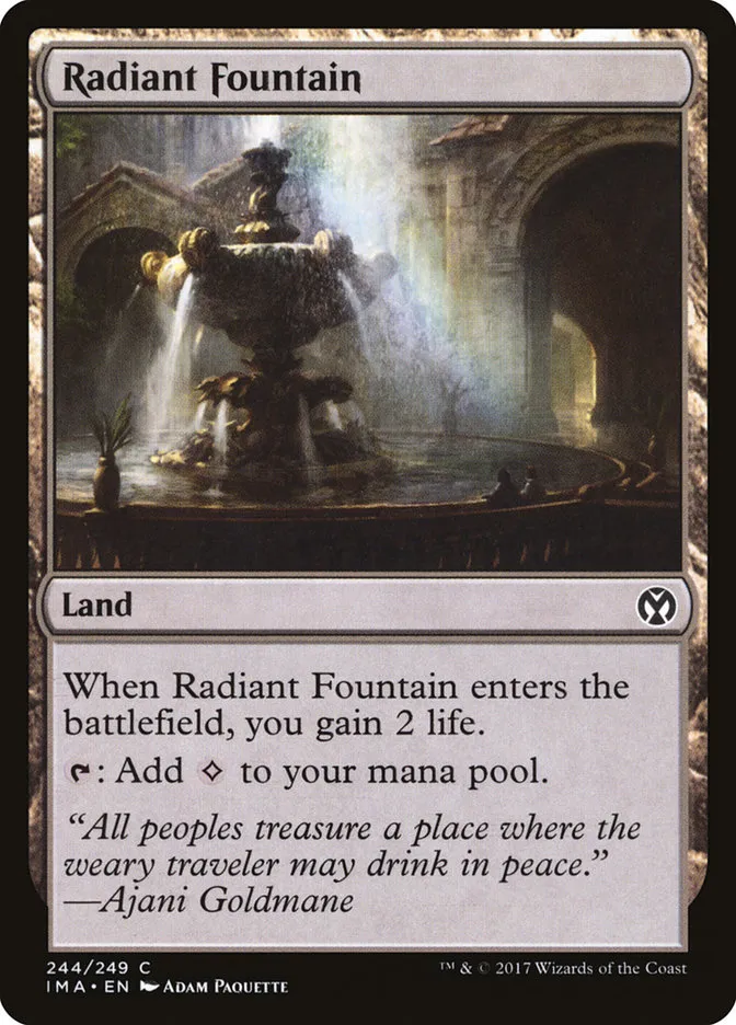 2017 Iconic Masters Radiant Fountain common #244 unlisted card image