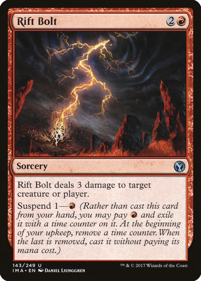 2017 Iconic Masters Rift Bolt uncommon #143 unlisted card image