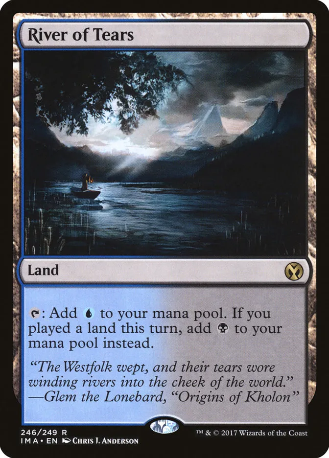 2017 Iconic Masters River of Tears rare #246 unlisted card image