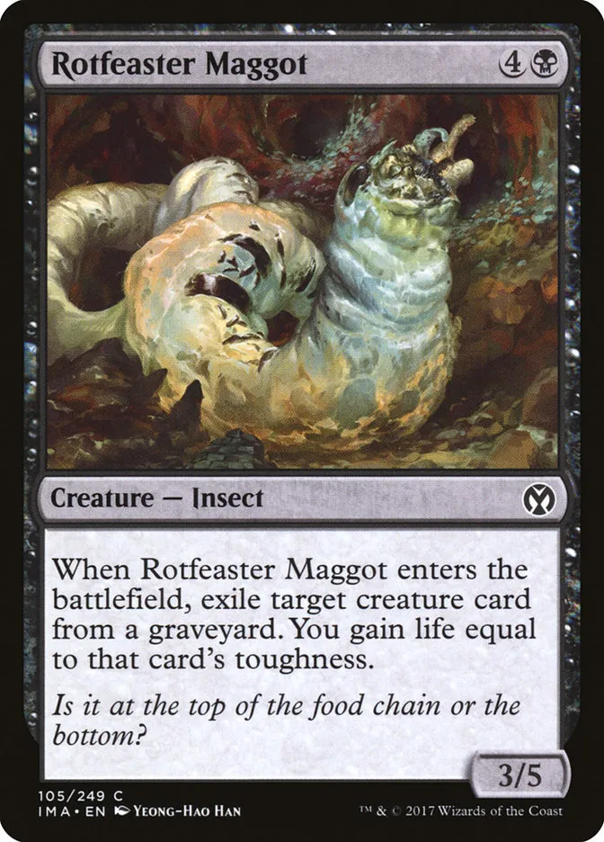 2017 Iconic Masters Rotfeaster Maggot common #105 unlisted card image