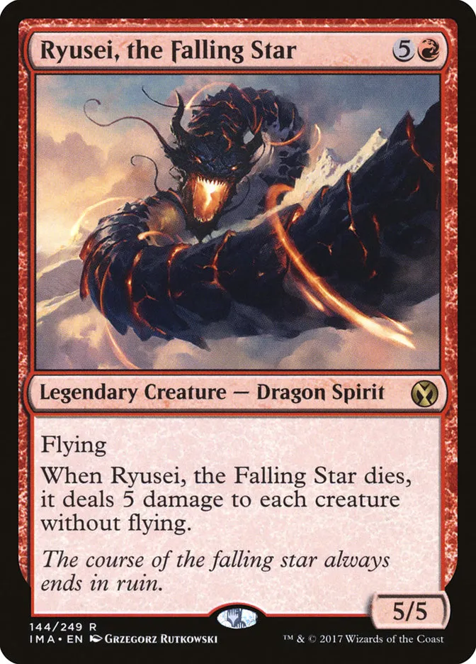 2017 Iconic Masters Ryusei, the Falling Star rare #144 unlisted card image