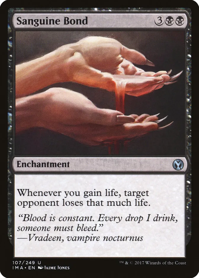 2017 Iconic Masters Sanguine Bond uncommon #107 unlisted card image