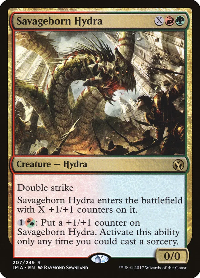 2017 Iconic Masters Savageborn Hydra rare #207 unlisted card image