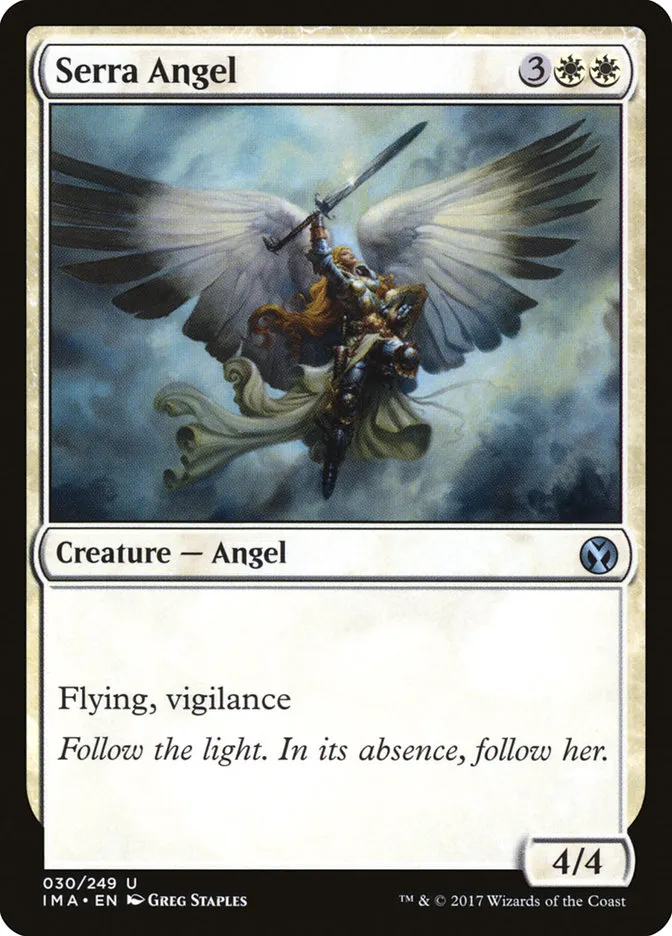 2017 Iconic Masters Serra Angel uncommon #30 unlisted card image