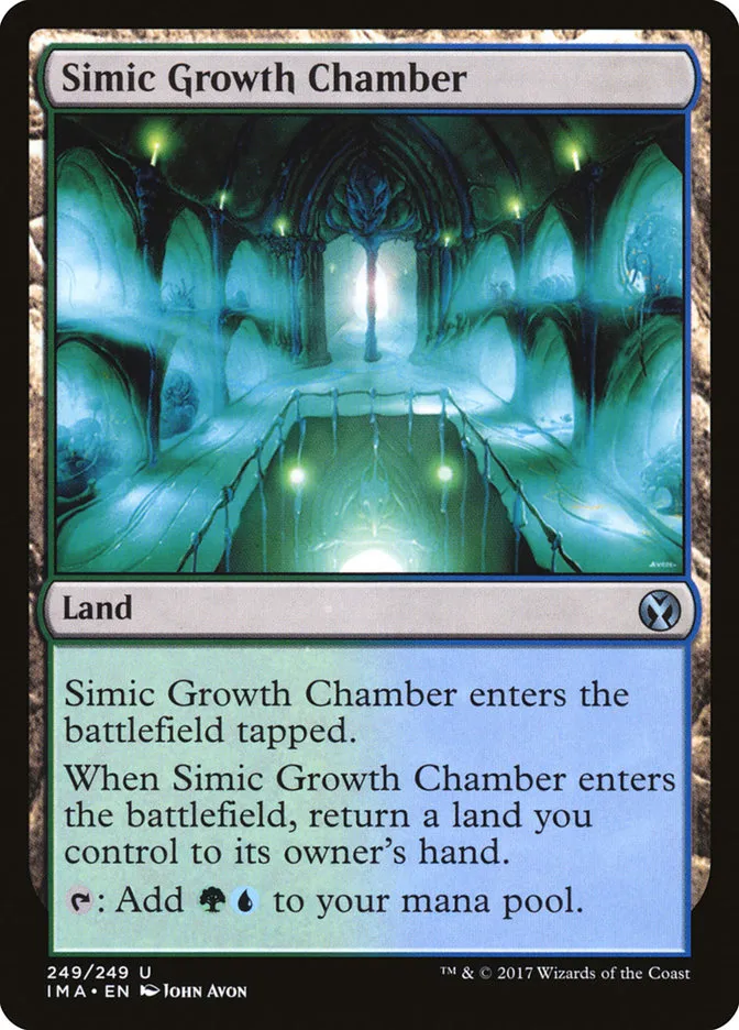 2017 Iconic Masters Simic Growth Chamber uncommon #249 unlisted card image