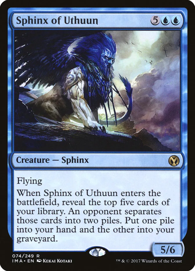 2017 Iconic Masters Sphinx of Uthuun rare #74 unlisted card image