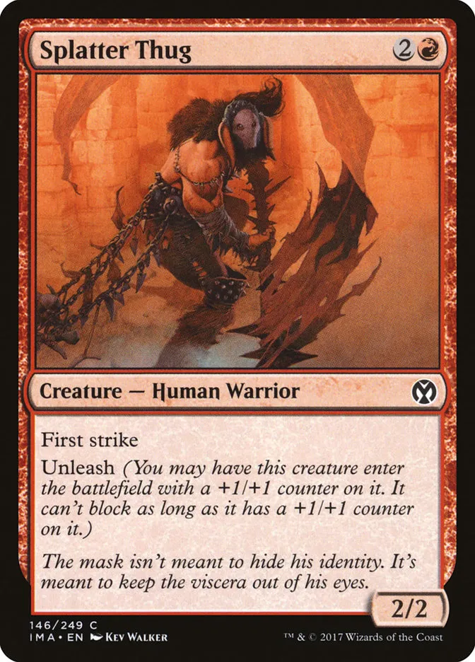 2017 Iconic Masters Splatter Thug common #146 unlisted card image