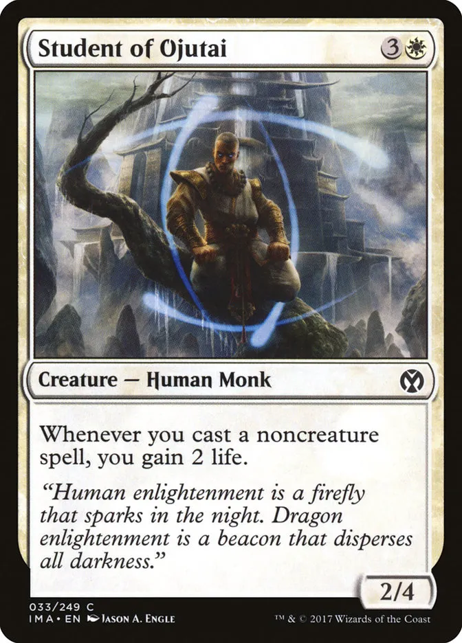 2017 Iconic Masters Student of Ojutai common #33 unlisted card image