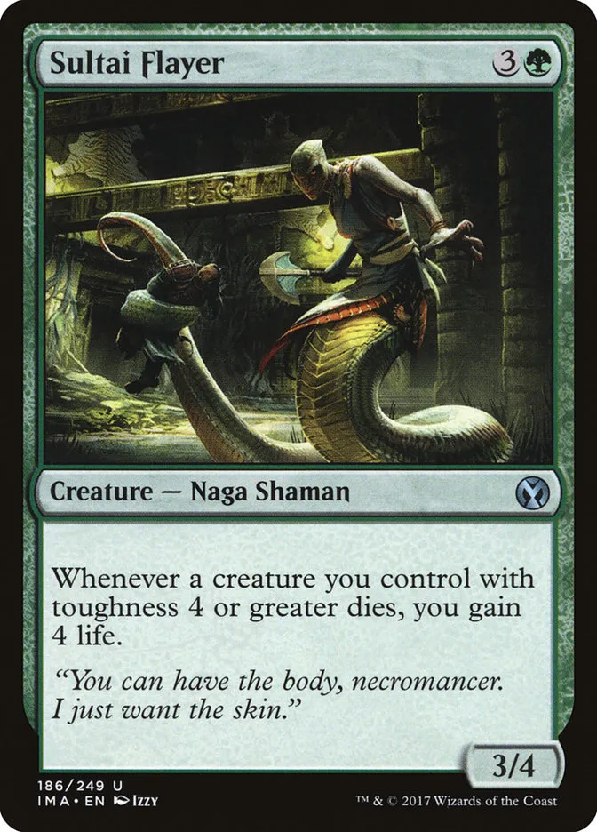 2017 Iconic Masters Sultai Flayer uncommon #186 unlisted card image