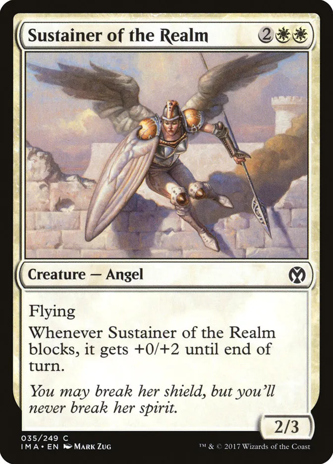 2017 Iconic Masters Sustainer of the Realm common #35 unlisted card image