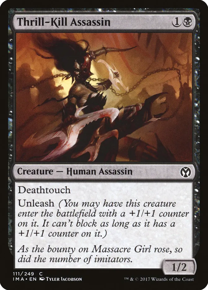 2017 Iconic Masters Thrill-Kill Assassin common #111 unlisted card image