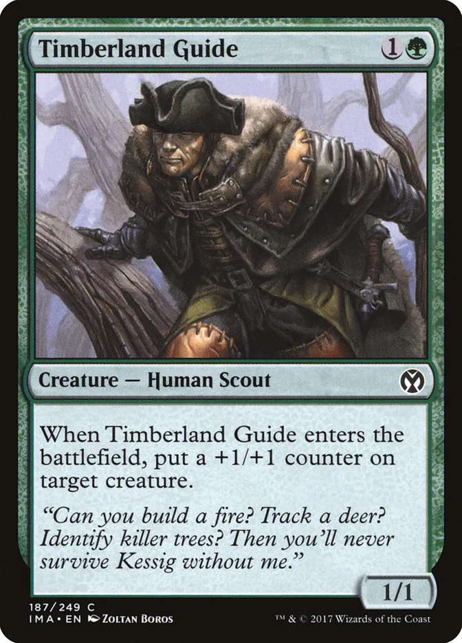 2017 Iconic Masters Timberland Guide common #187 unlisted card image