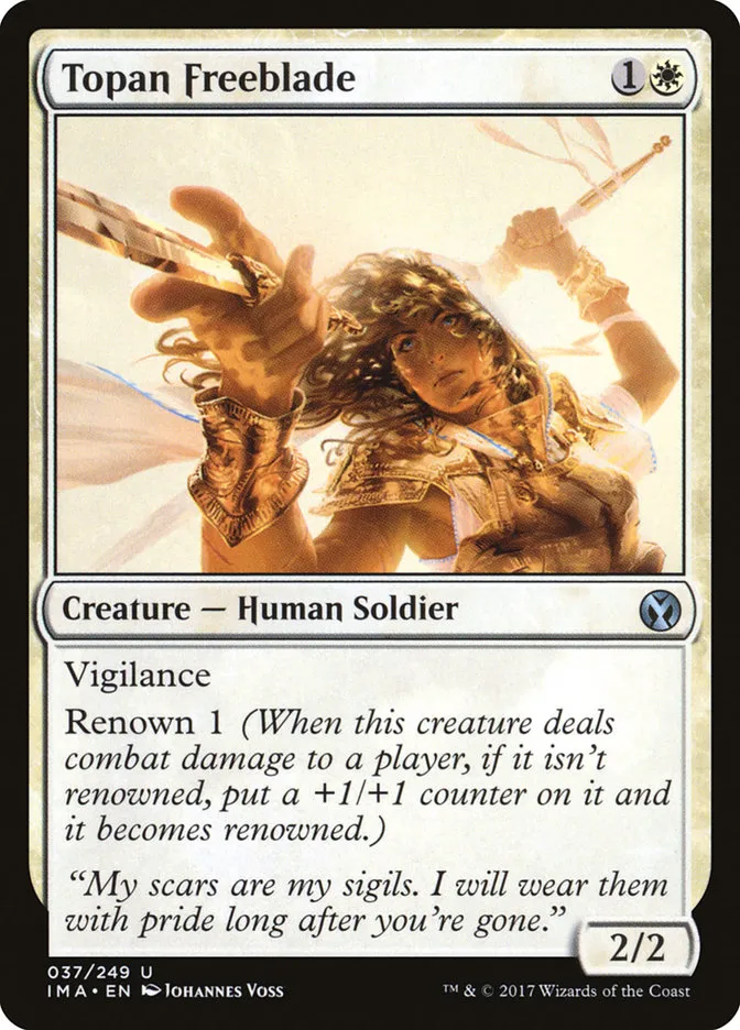 2017 Iconic Masters Topan Freeblade uncommon #37 unlisted card image