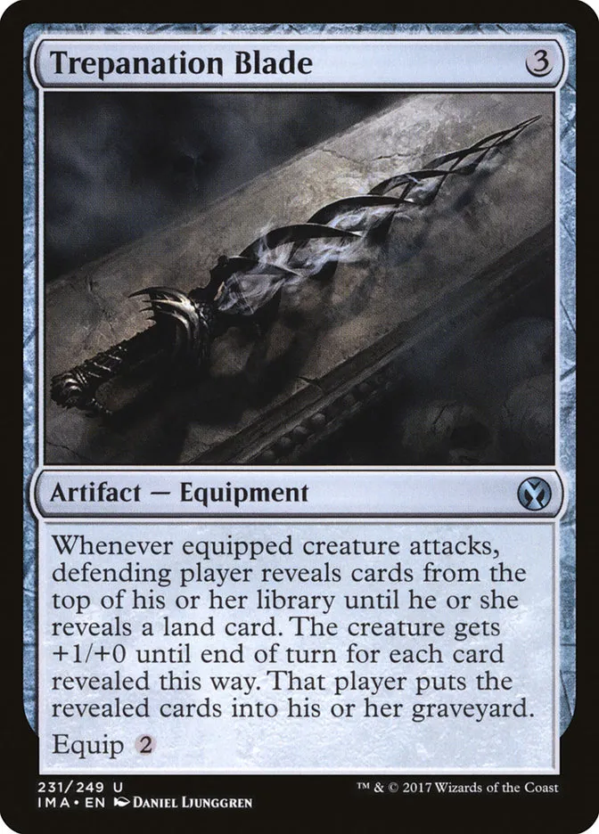 2017 Iconic Masters Trepanation Blade uncommon #231 unlisted card image