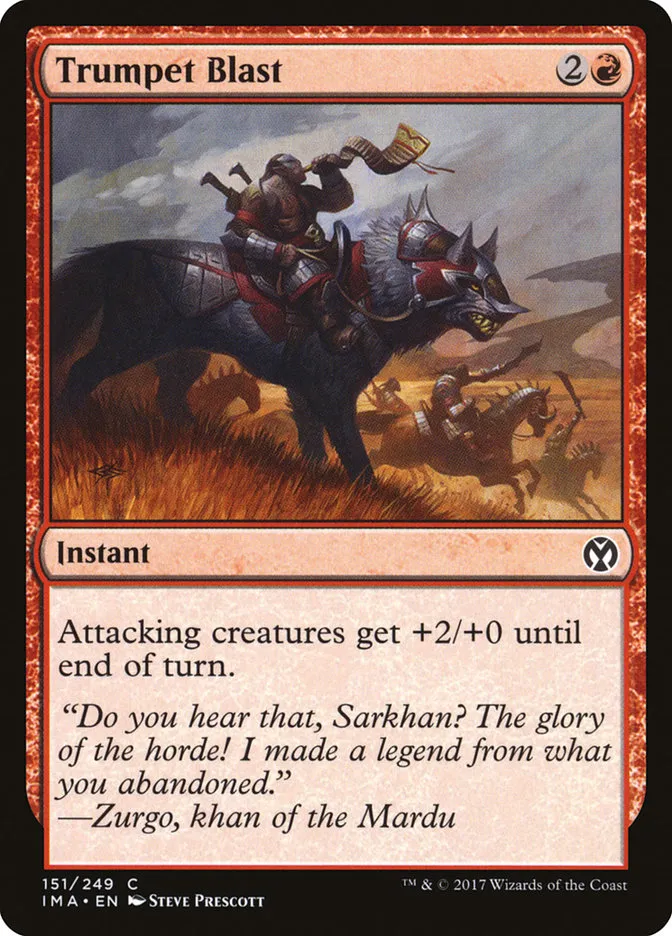 2017 Iconic Masters Trumpet Blast common #151 unlisted card image