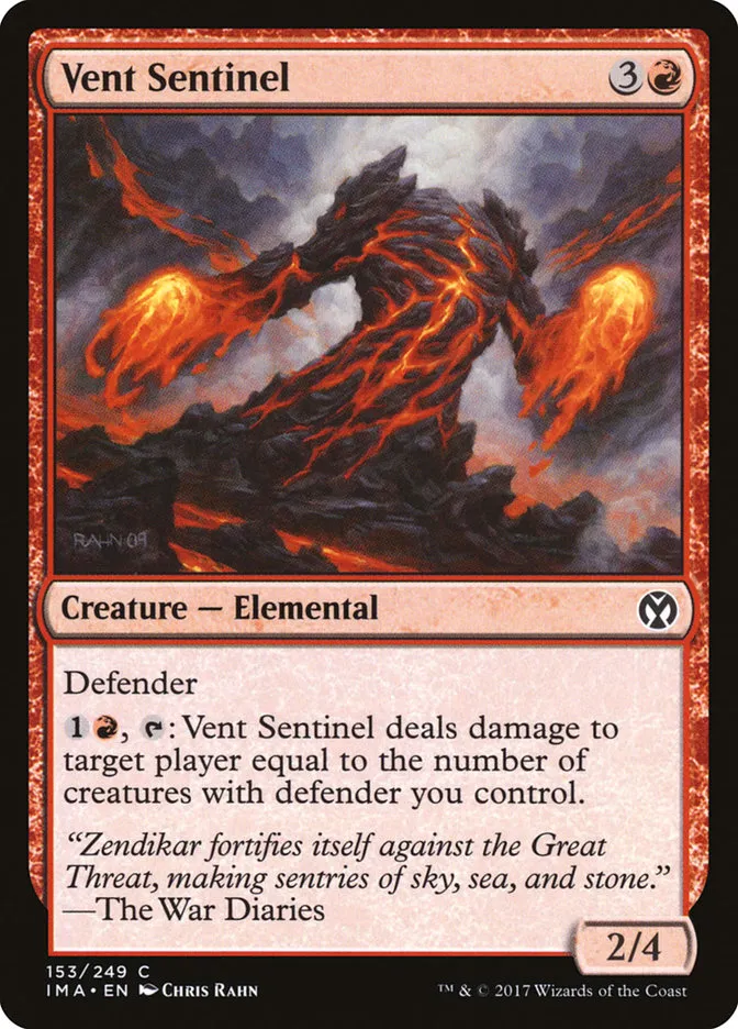 2017 Iconic Masters Vent Sentinel common #153 unlisted card image