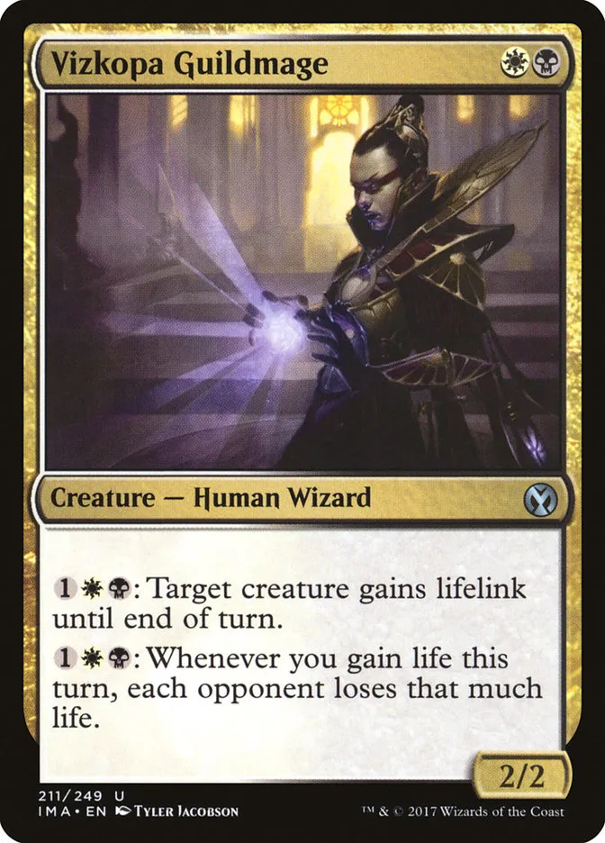 2017 Iconic Masters Vizkopa Guildmage uncommon #211 unlisted card image