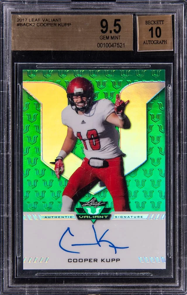 2017 Leaf Cooper Kupp Valiant #BA-CK2 card image