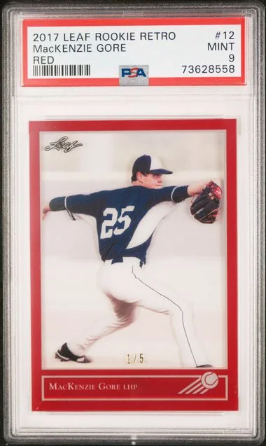 2017 Leaf Mackenzie Gore Retro Red #12 card image