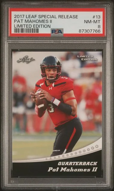 2017 Leaf Pat Mahomes II Special Release Limited Edition #13 card image