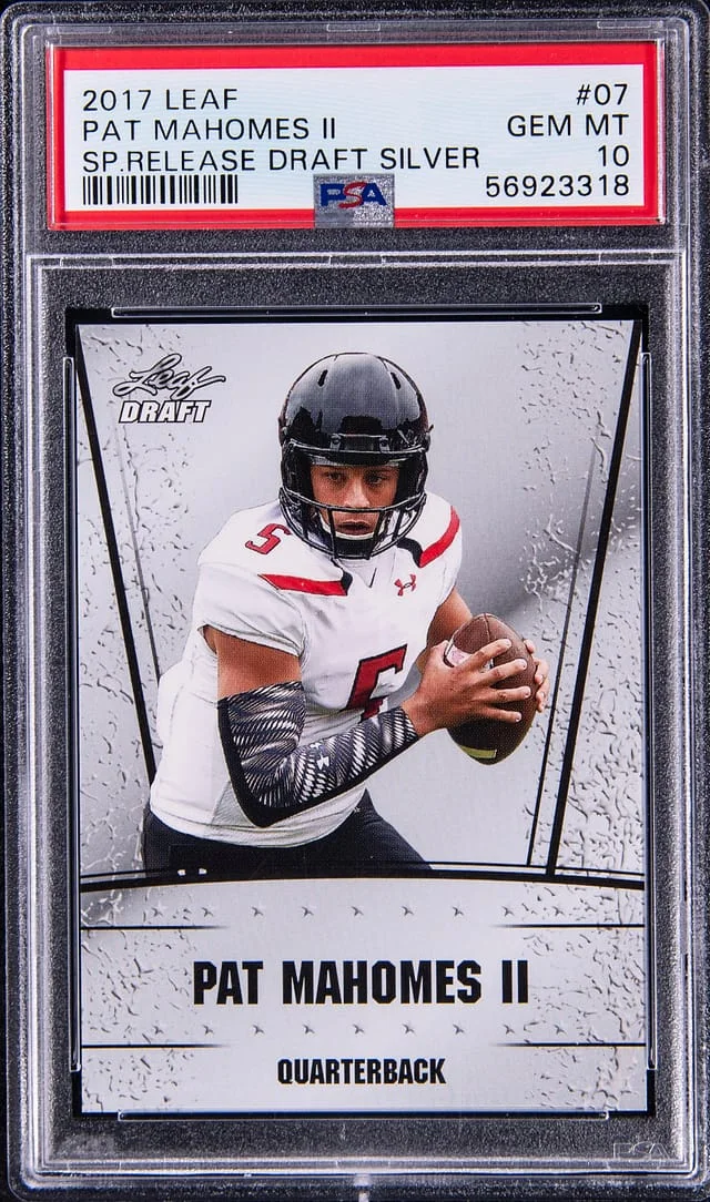 2017 Leaf Patrick Mahomes II Special Release Draft Silver #07 card image