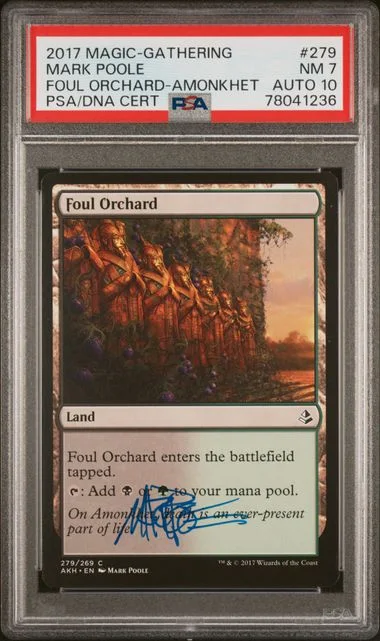 2017 Magic The Gathering Amonkhet Foul Orchard #279 card image