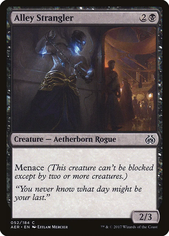2017 Aether Revolt Alley Strangler #52† common card image